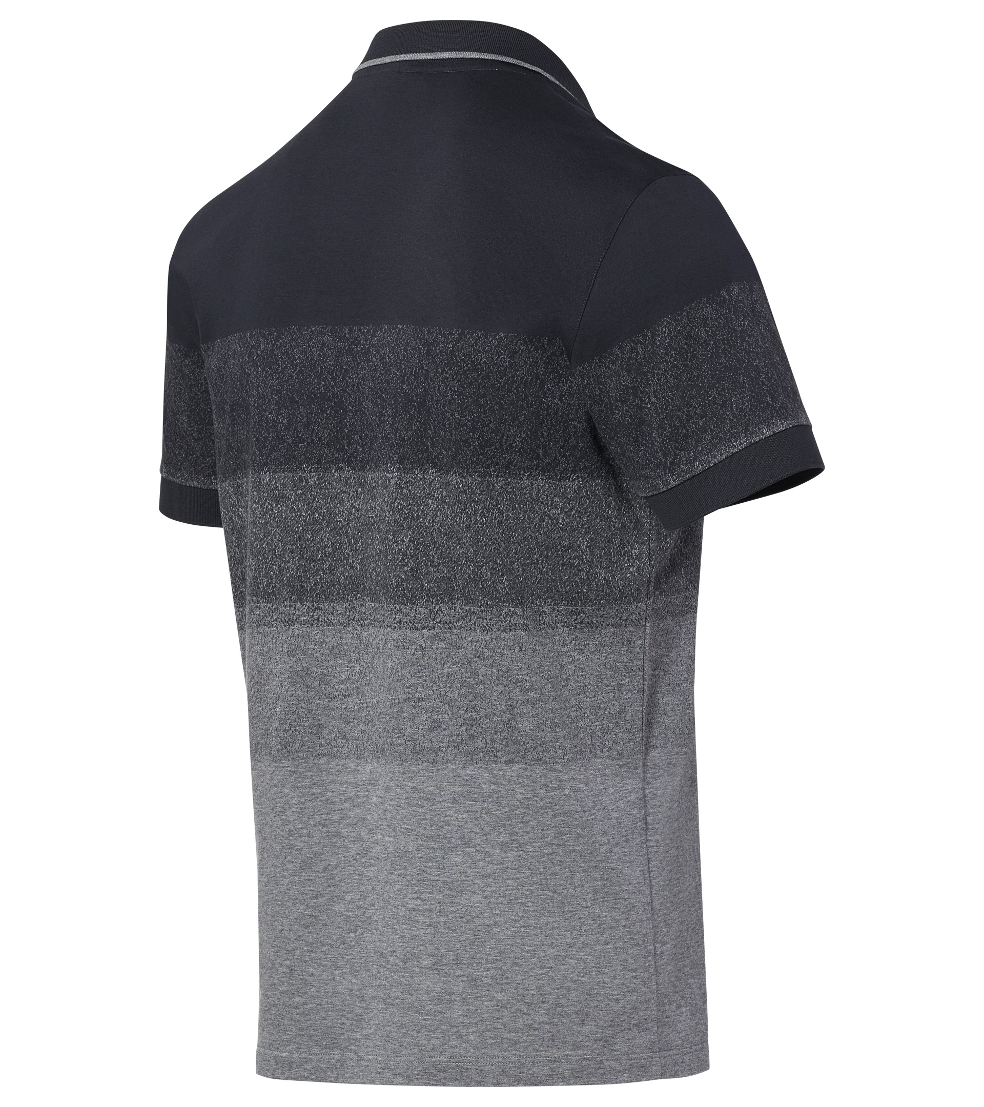 Porsche Design P 1120 M Hidden Placket Jacquard Polo Triko s límečkem asfalt