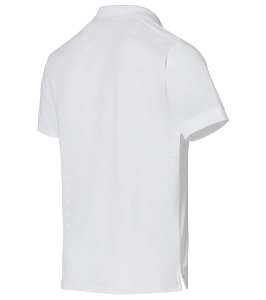 Porsche Design ICONIC FLOCK PRINT POLO bright white zářivě bílá Tričko s límečkem a potiskem