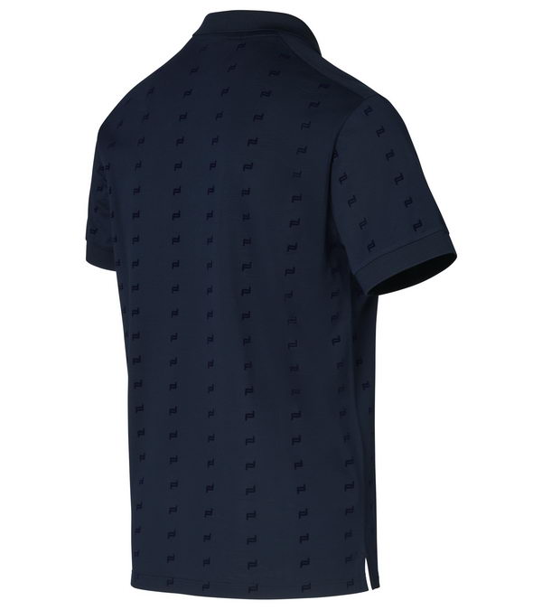 Porsche Design ICONIC FLOCK PRINT POLO navy blazer námořní modrá Tričko s límečkem a potiskem