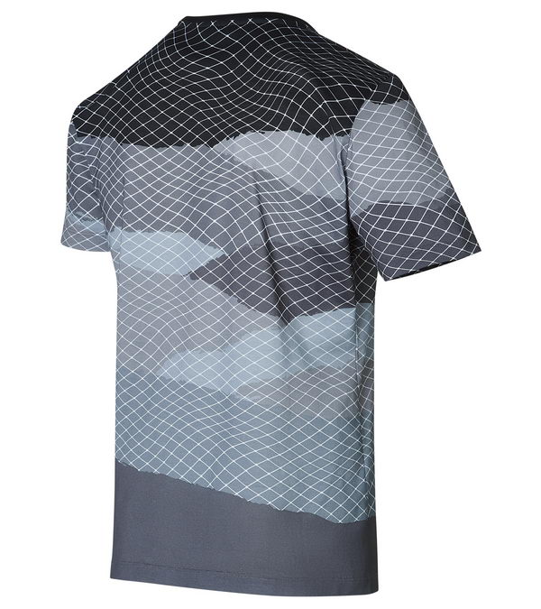 Porsche Design LANDSCAPE MESH T-SHIRT dark grey shade tmavě šedé odstíny