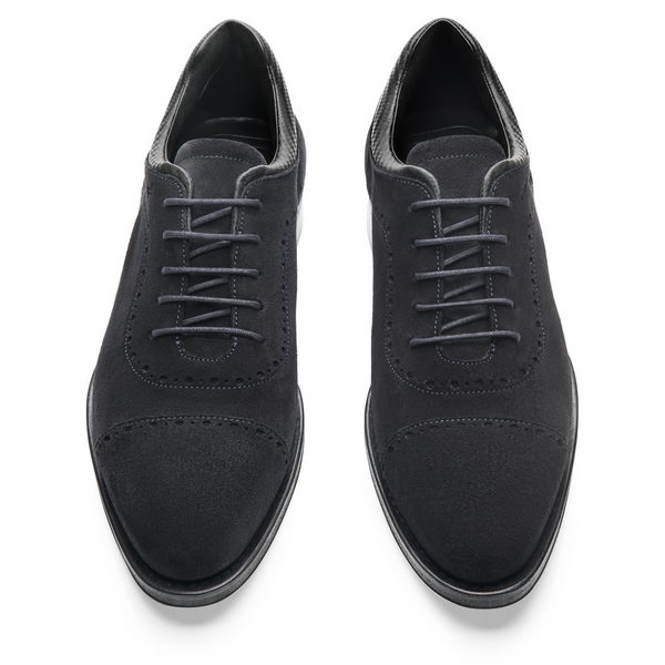 Porsche Design BUSINESS CASUAL GY VELOURS LACE UP SHOES Obuv formální vel.8 večerní modrá evening blue