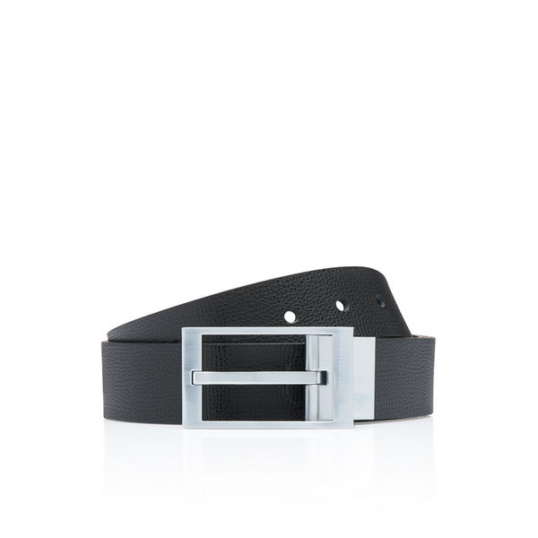 Porsche Design Business Belt Reversible 35 Opasek oboustranný délka 110 cm, šířka 3,5 cm, koňaková a černá, broušený chrom