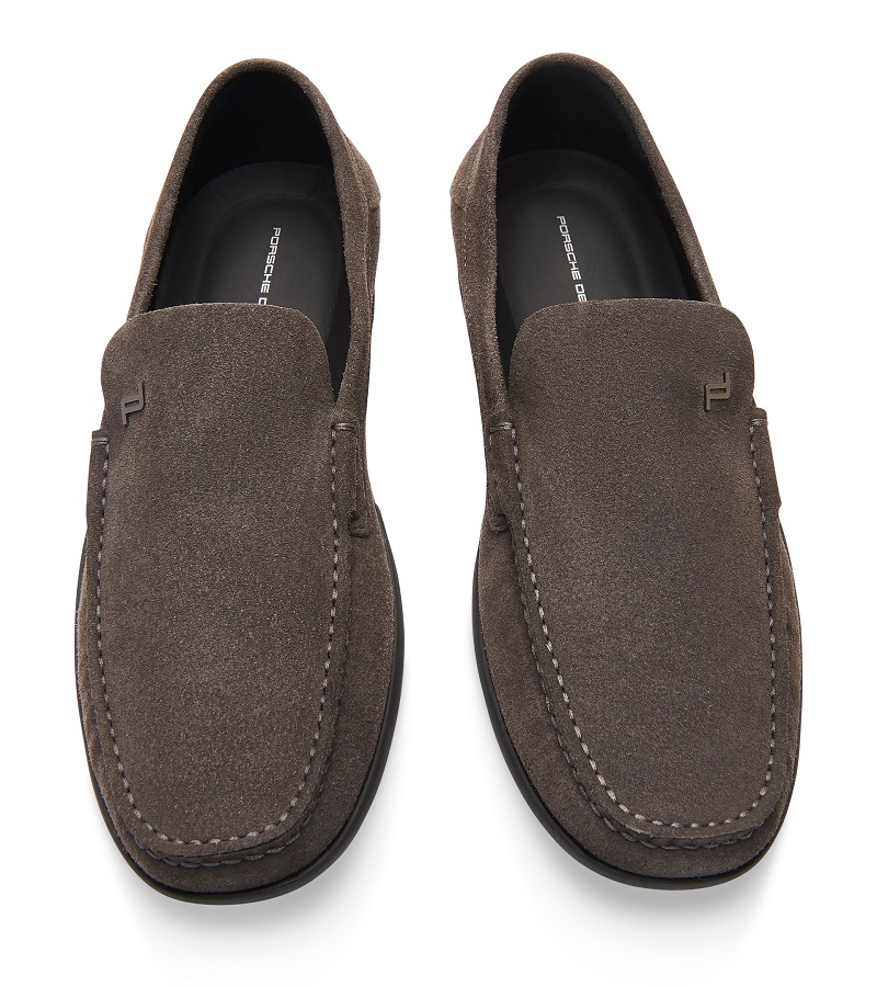Porsche Design DRIVER VELOURS MOCCASIN kožená mokasína šedohnědá