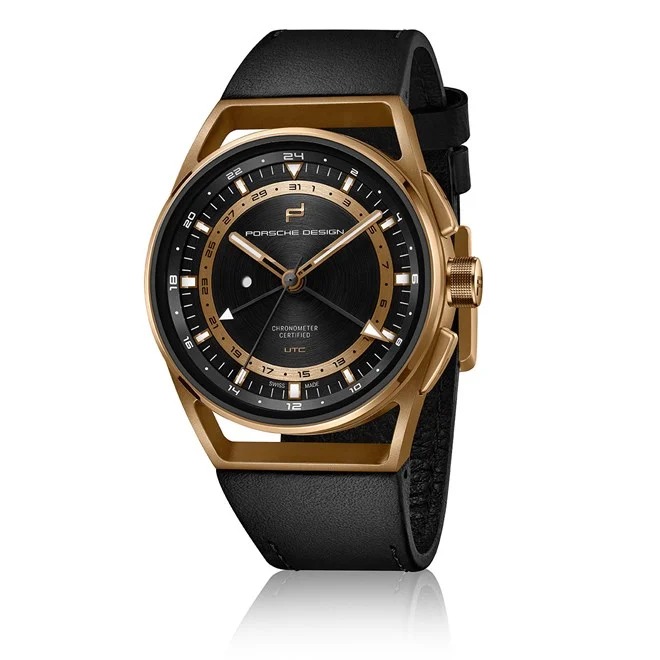 Porsche Design 1919 GLOBETIMER UTC GOLD EDITION Náramkové hodinky zlatá černá gold black