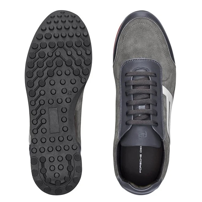 Porsche Design CITY SNEAKER VELOURS Obuv volnočasová šedá asfaltová asphalt