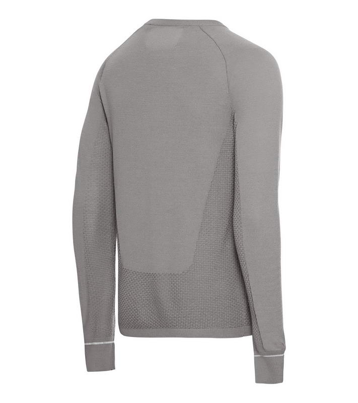 Porsche Design EvoKnit Crew Neck Sweater Svetr s výstřihem ke krku šedý