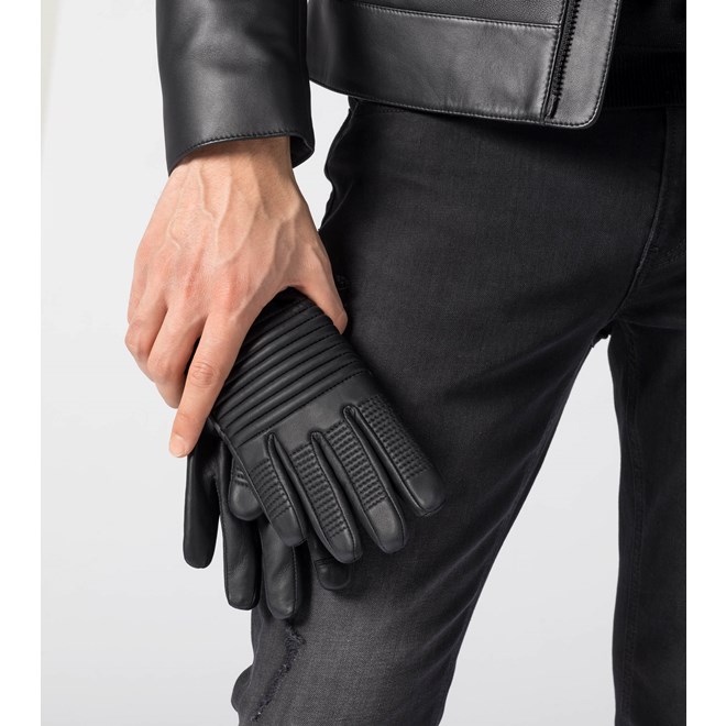 Porsche Design ICONIC MOTOX GLOVES Rukavice moto jehněčí černá jet black