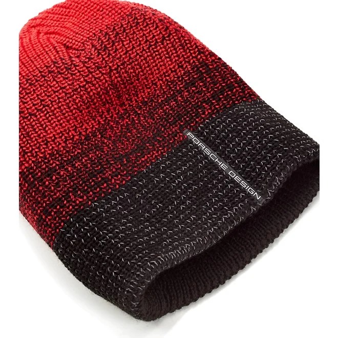Porsche Design RCT CLASSIC CUFFLESS BEANIE Čepice pánská červená urban red velikost uni