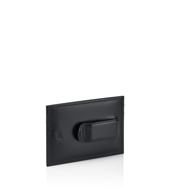 Porsche Design CLASSIC CARDHOLDER 2 WITH MONEY CLIP pozdro na karty s klipem černé