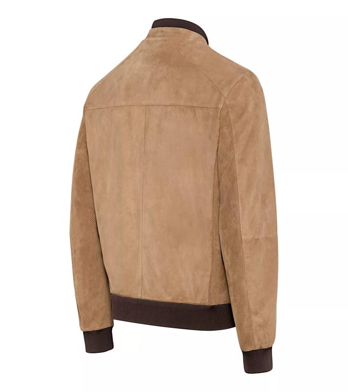 Porsche Design Perforated Goat Suede Leather Jacket kožená bunda perforovaná
