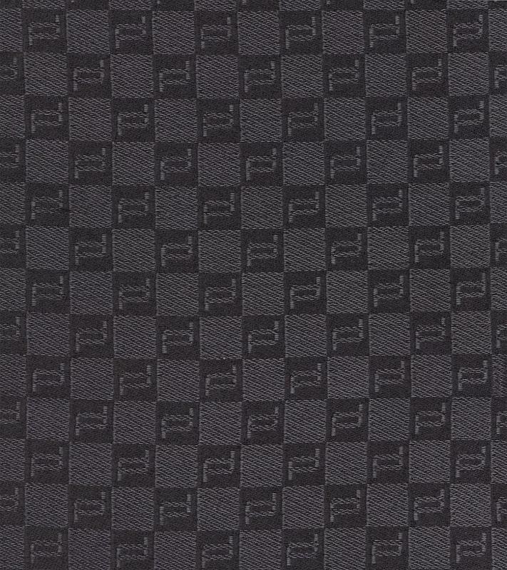 Porsche Design Luxe PD-Icon Chequered Scarf kostkovaná šála tmavá