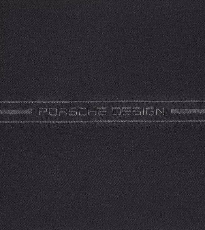 Porsche Design Business Logo Scarf šála černá šedá