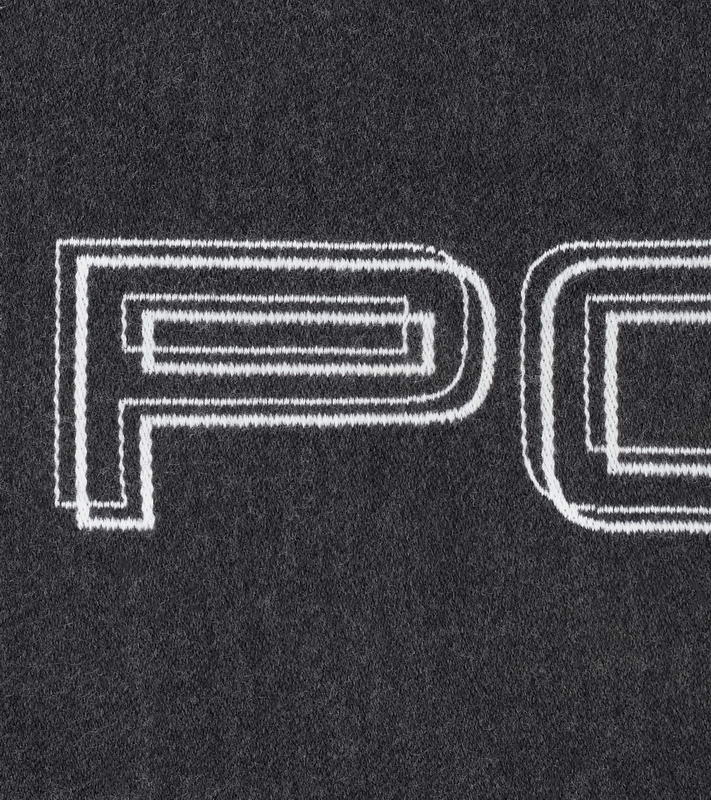 Porsche Design Bi-Colored PD Logo Scarf šála černo bílá