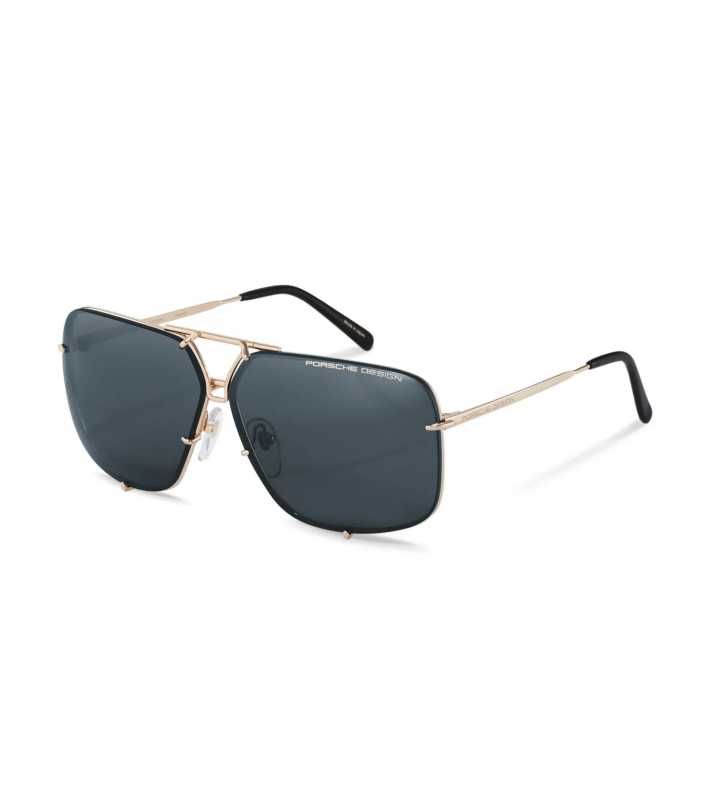 PORSCHE DESIGN Sunglasses P´8928 sluneční brýle zlaté s vyměnitelnými skly hnědé s gradientem nebo šedomodré