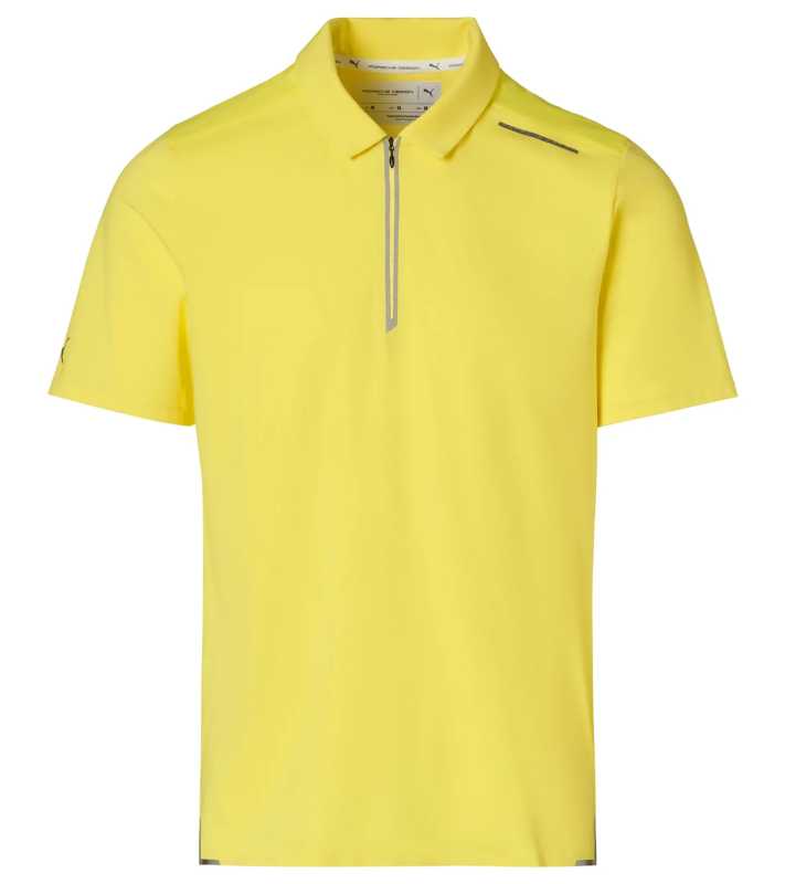Porsche Design Active Polo žluté tričko s límečkem