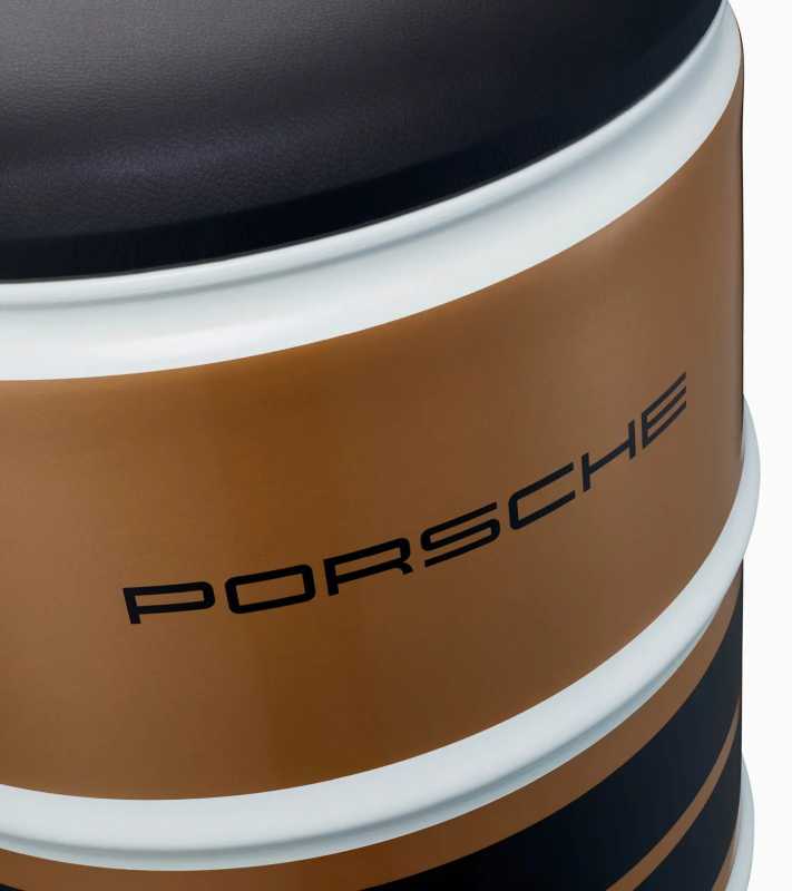 Exclusively manufactured barrel seat Porsche Originals sedák černo zlatý