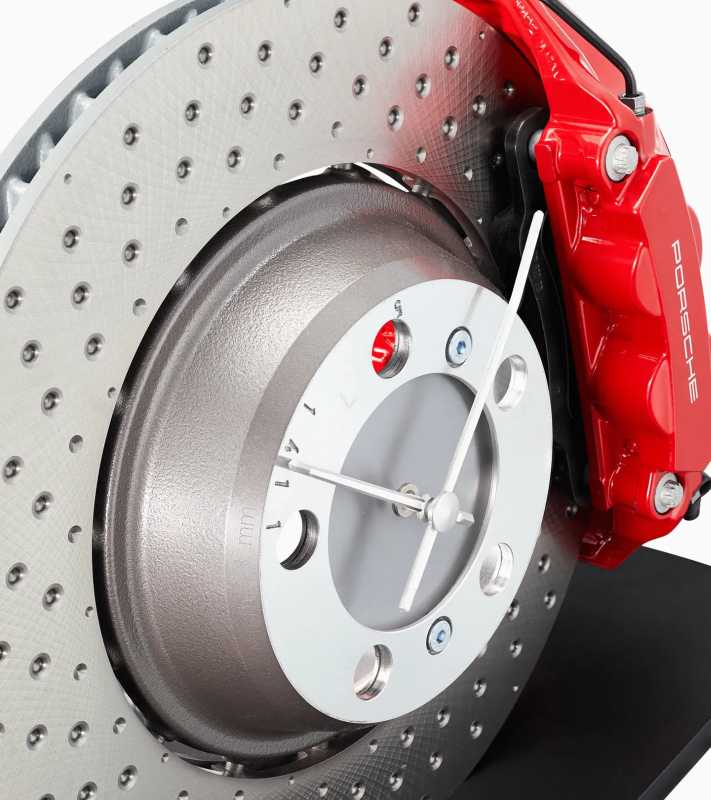 911 brake disc clock Porsche Originals Stolní hodiny ve tvaru brzdového kotouče
