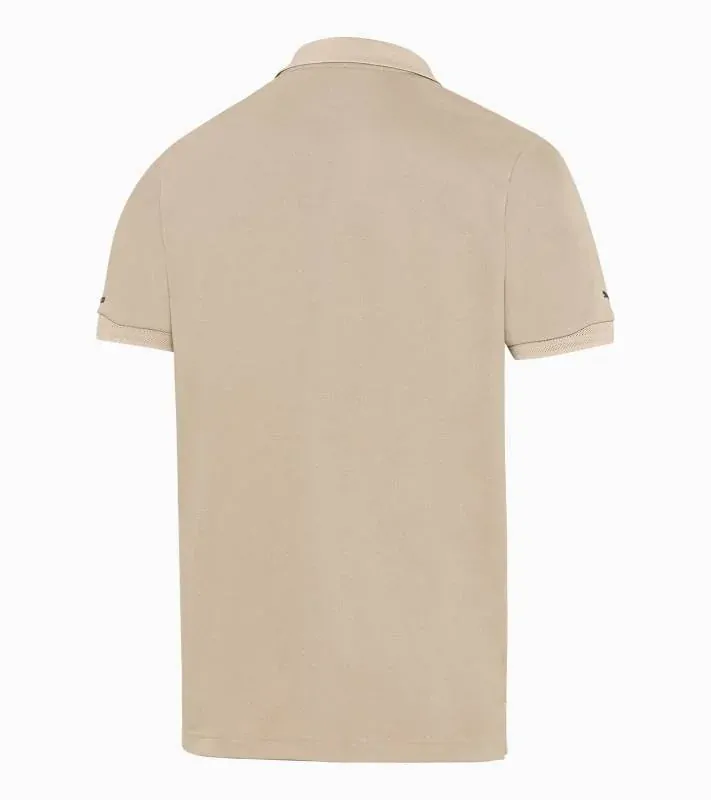 PORSCHE DESIGN Men's Polo Shirt Tričko s límečkem a knoflíčky béžová