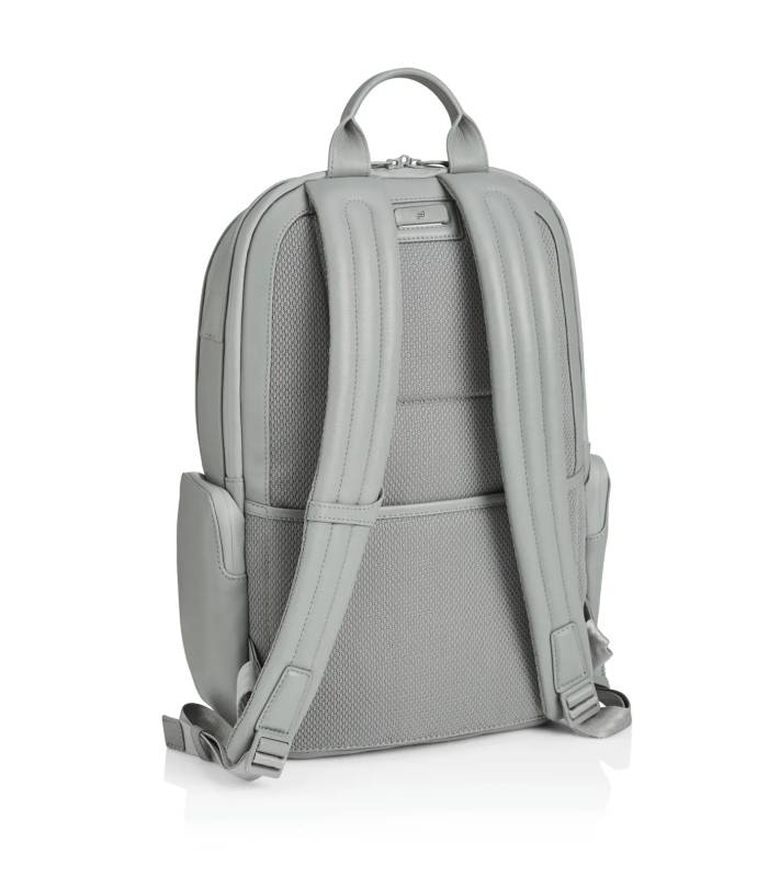 PORSCHE DESIGN Roadster Leather Backpack M1 Batoh střední velikosti kožený manažerský šedý