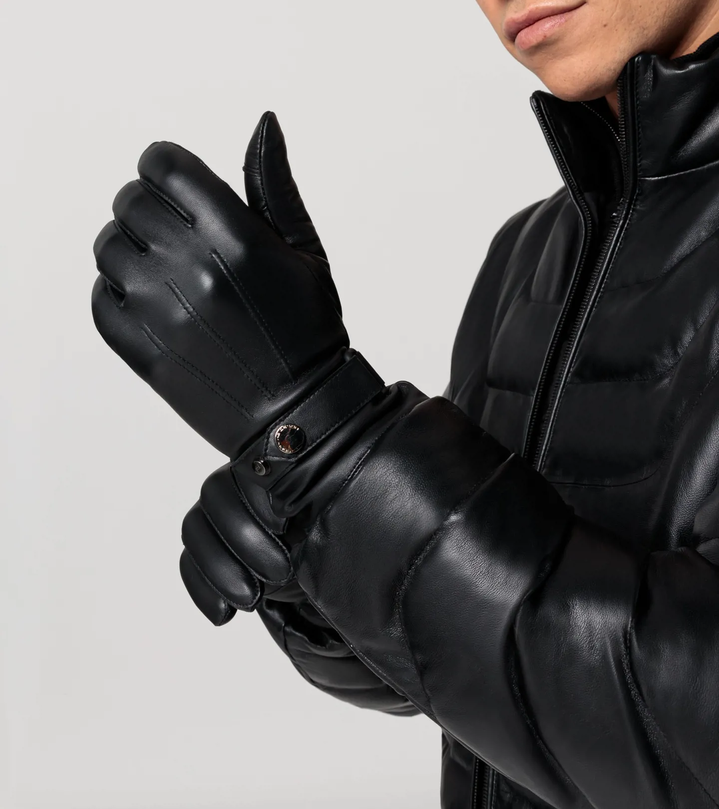 PORSCHE DESIGN Athleisure gloves Rukavice kožené módní pohodlné černá
