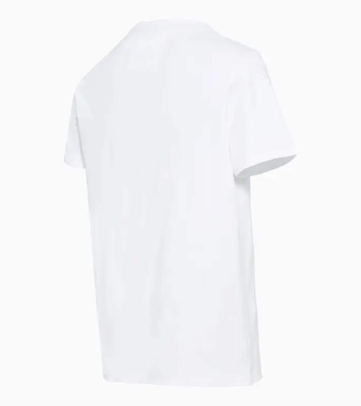 PORSCHE DESIGN Unisex T-shirt 60Y Porsche 911 Tričko s kulatým výstřihem a potiskem bílá