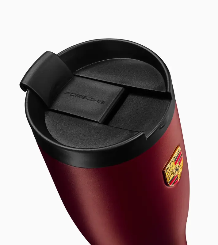 PORSCHE XL thermos cup Termoska s logem červená třešňová 900ml