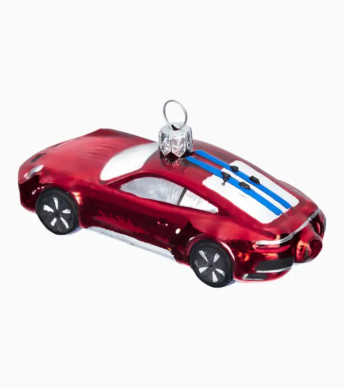 PORSCHE Christmas tree decorations, Collector's Edition No. 5 Vánoční ozdoba červená