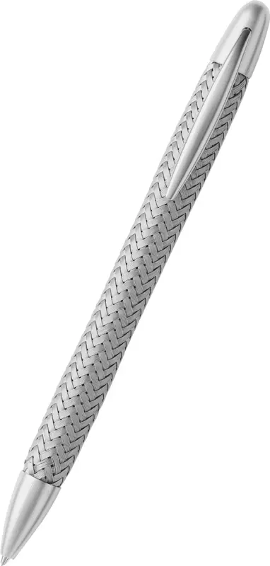PORSCHE Tec Flex Ballpoint Pen Kuličkové pero s opletem stříbrná