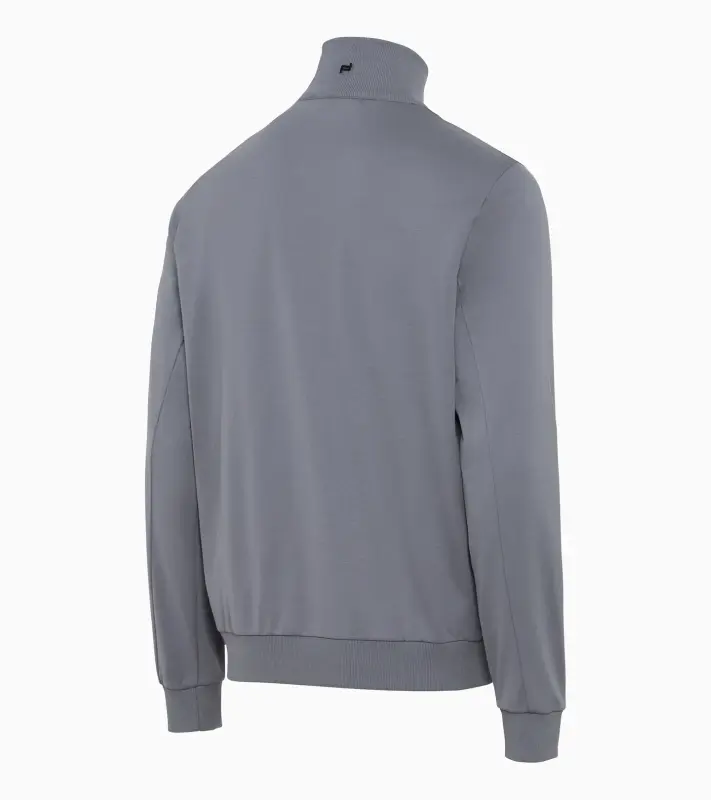 PORSCHE DESIGN Hybrid cardigan Svetr kardigan ze dvou materiálů a na zip antracitově šedá