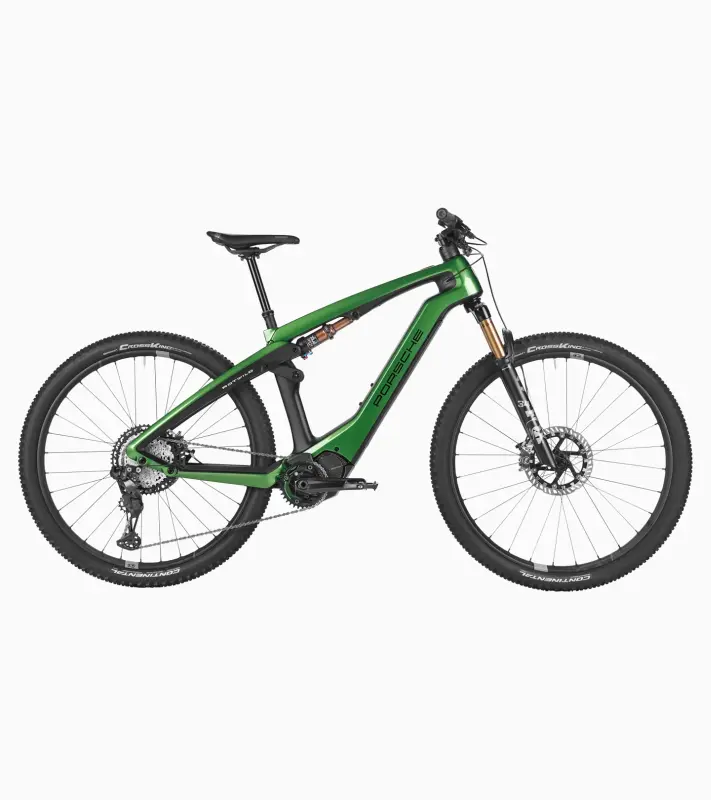 PORSCHE eBike Cross Performance EXC Jízdní horské elektrokolo karbonový rám zelená mamba
