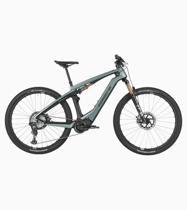 PORSCHE eBike Cross Performance EXC Jízdní horské elektrokolo karbonový rám tyrkysová metalíza