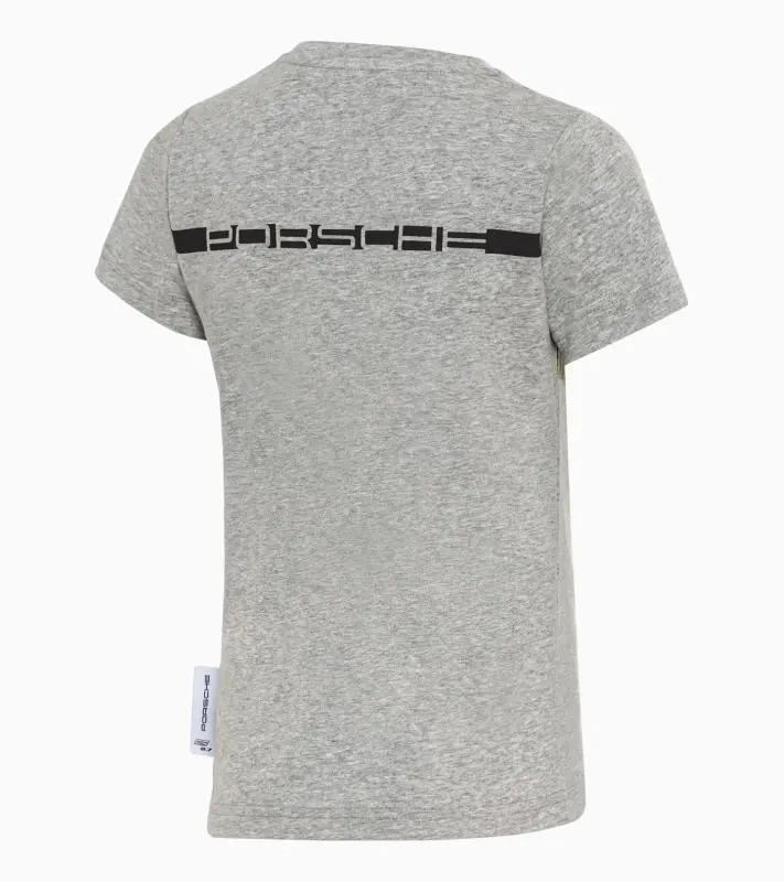 PORSCHE T-shirt RS 2.7 Tričko dětské s kulatým výstřihem šedá s pruhy