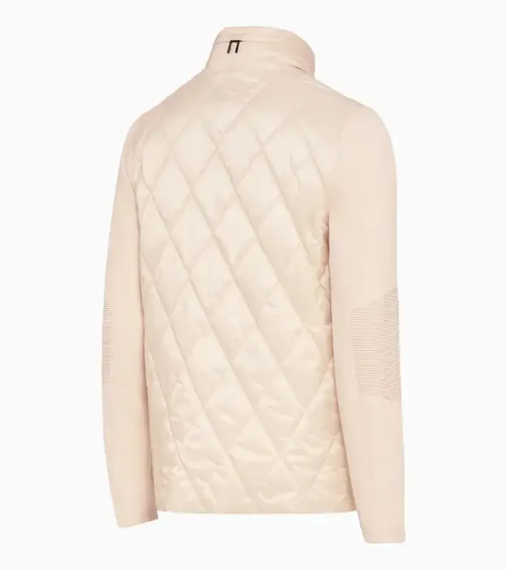 PORSCHE DESIGN Hybrid jacket Bunda prošívaná s pletenými rukávy a kapucí alpská bílá