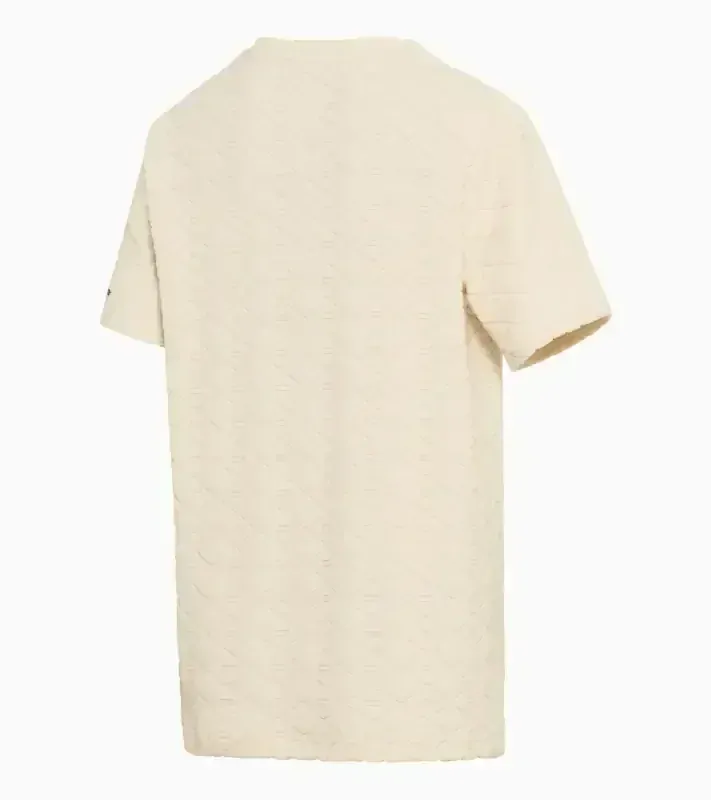 PORSCHE DESIGN Summer T-shirt Tričko s výstřihem ke krku a reliéfním vzorem alpská bílá