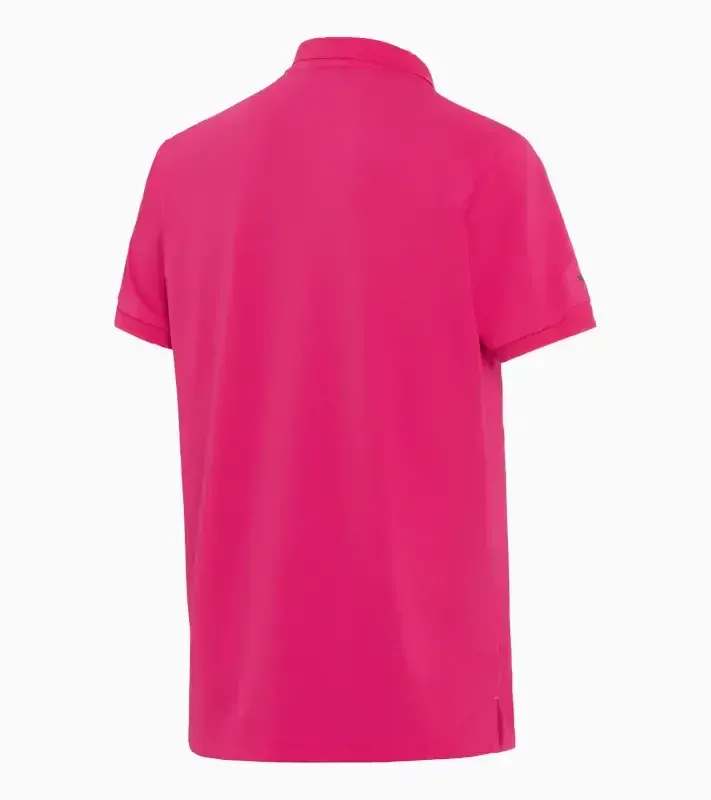 PORSCHE DESIGN Men's Polo Shirt Polokošile tričko s límečkem a knoflíčky granátová růže