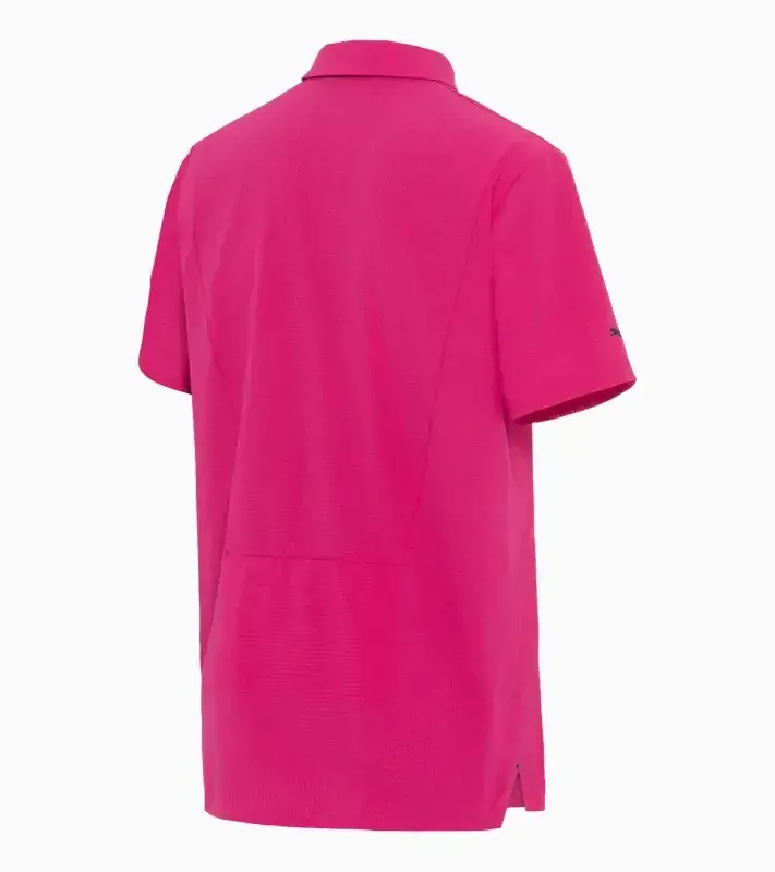 PORSCHE DESIGN Active polo shirt Polokošile tričko s límečkem granátová růže
