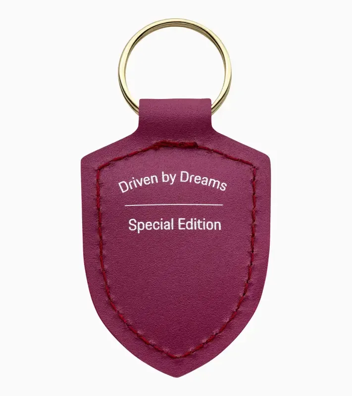 Porsche Crest Keyring Přívěsek na klíče vínová červená