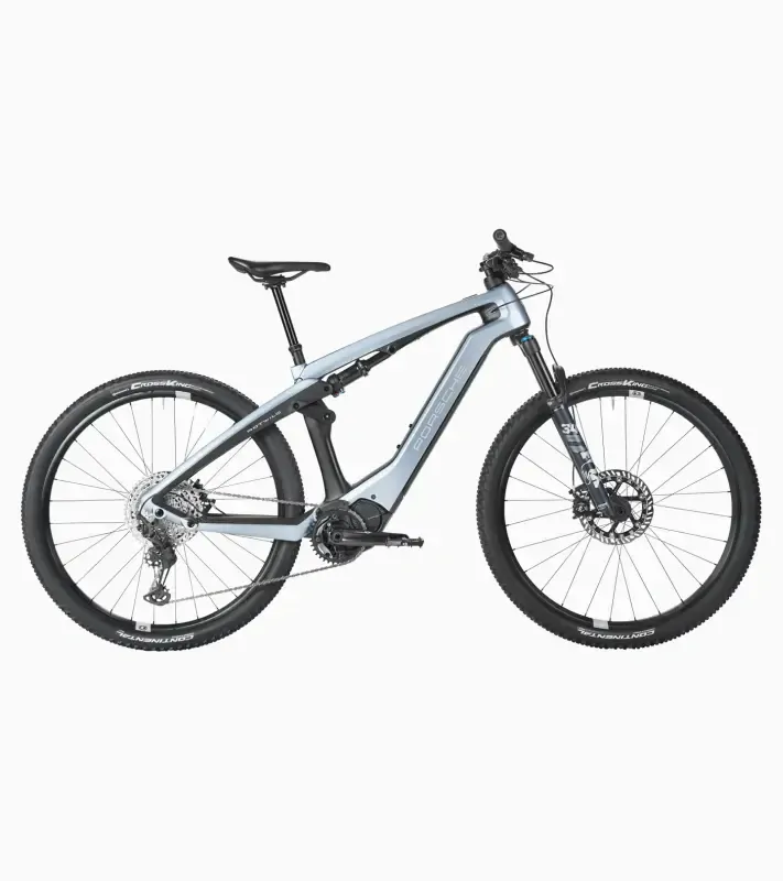 PORSCHE eBike Cross 3rd Gen Jízdní horské elektrokolo karbonový rám stříbrná