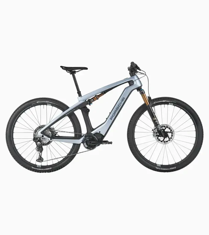 PORSCHE eBike Cross Performance Jízdní horské elektrokolo karbonový rám stříbrná