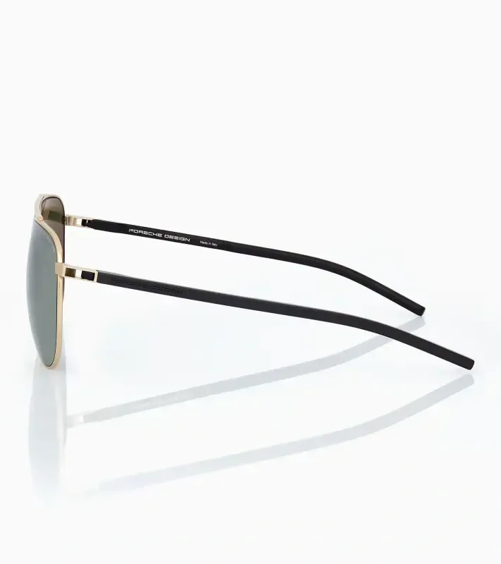 PORSCHE DESIGN Sunglasses P´8968 Sluneční brýle pilotky zlatočerné a skly v barvě olivové