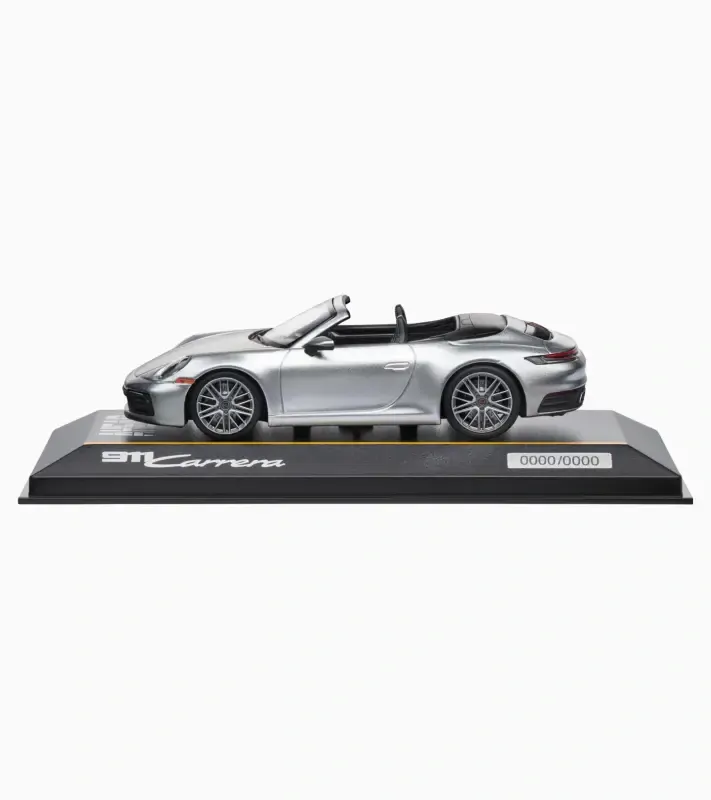 PORSCHE 911 Carrera Cabriolet (992) Ltd Model 1:43 stříbrná