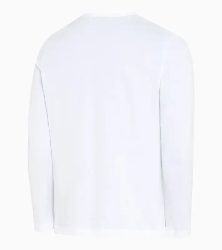 PORSCHE DESIGN Long-sleeve V-neck T-shirt Tričko s dlouhým rukávem a výstřihem do V bílá