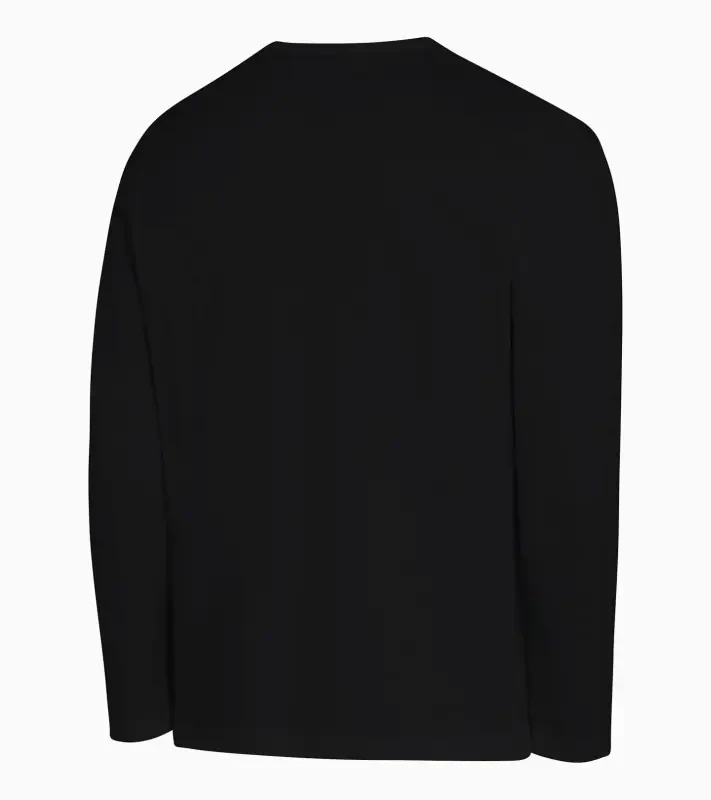 PORSCHE DESIGN Long-sleeve V-neck T-shirt Tričko s dlouhým rukávem a výstřihem do V černá