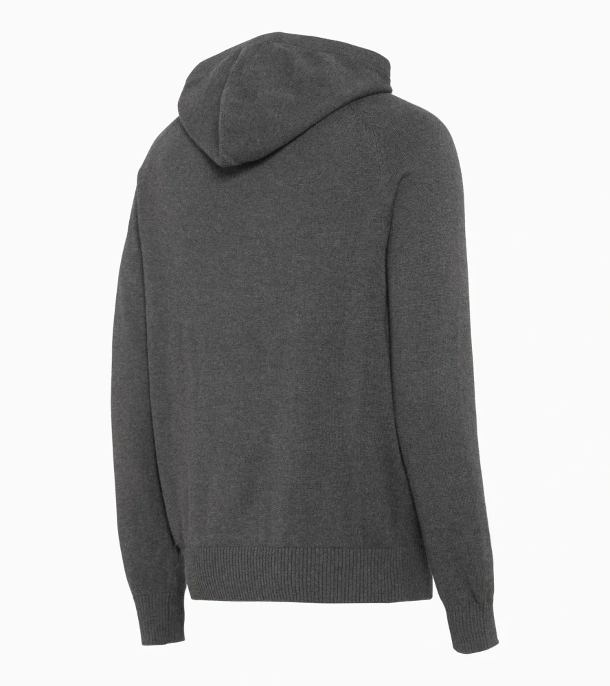 PORSCHE Unisex knitted sweater 60Y Porsche 911 Svetr pletený s kapucí šedá
