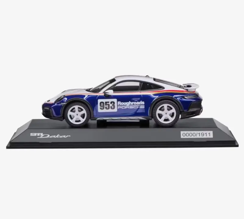 PORSCHE 911 Dakar Rally Design Package Ltd Model 1:43 modrobílá