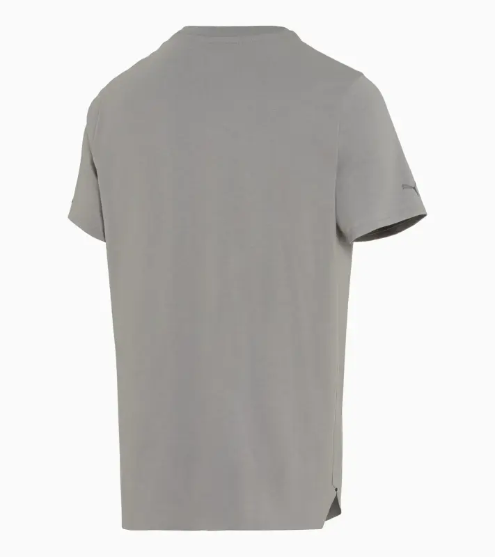 PORSCHE DESIGN Essential T-shirt Tričko sportovní s kulatým výstřihem a logem šedá