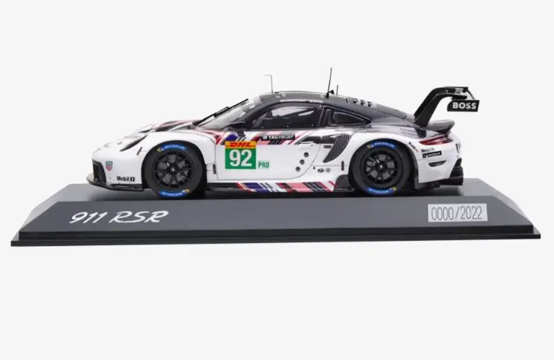 PORSCHE 911 RSR Goodbye #92 Ltd Model 1:43 startovní číslo 92 bílá