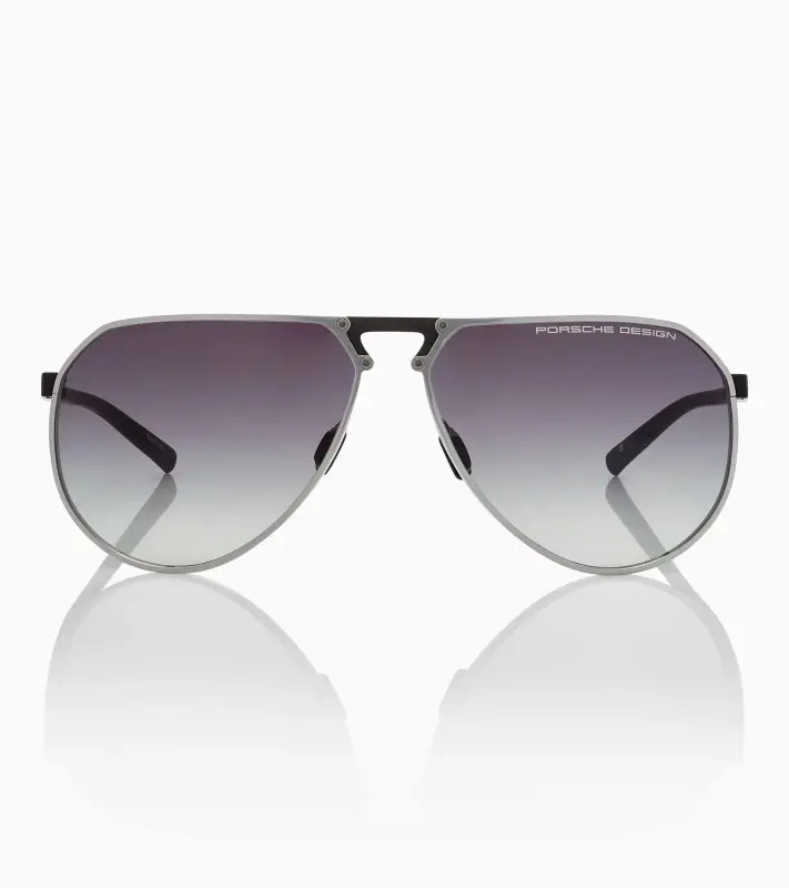 PORSCHE DESIGN Sunglasses P´8938 Hexagon Sluneční brýle černotitanové se skly v šedomodrém gradientu