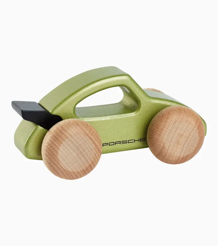 PORSCHE Wooden Car 911 Turbo Autíčko ze dřeva světle zelená