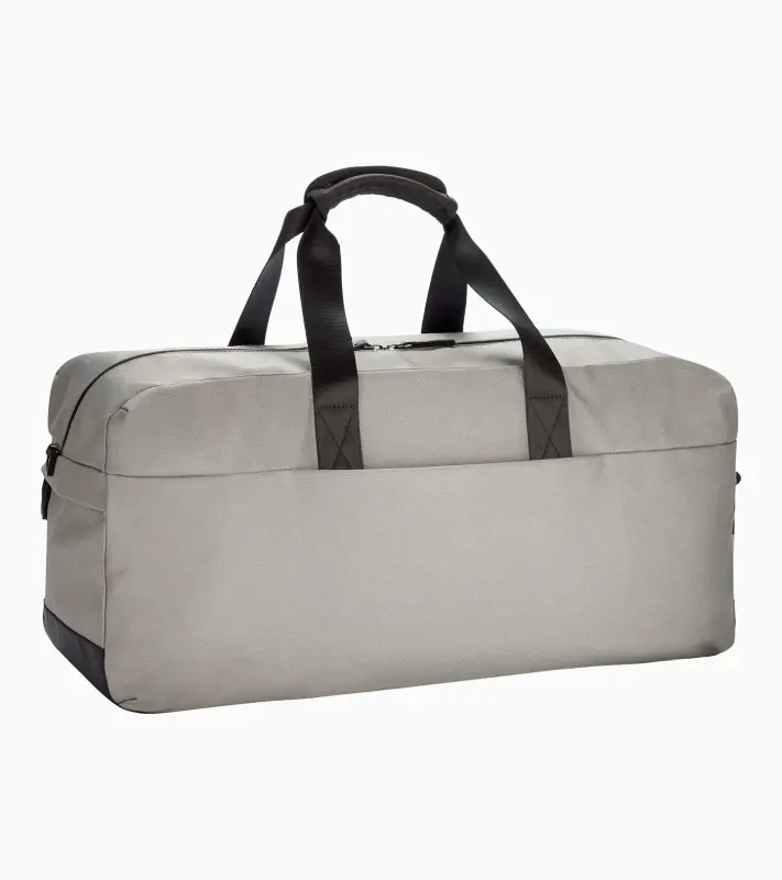 PORSCHE Travel bag Turbo No. 1 Taška cestovní sportovní ledovcová šedá s kostkovanými detaily